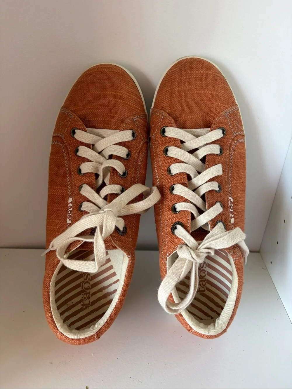 Taos Star Shoes Womens Orange Casual Walking Comfort Going Out Sneakers Size 9 - Picture 7 of 8